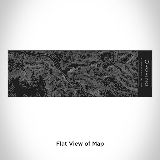 Rendered View of Orofino Idaho Map Engraving on 10oz Stainless Steel Insulated Cup with Sliding Lid in Black