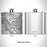 Rendered View of Orofino Idaho Map Engraving on 6oz Stainless Steel Flask