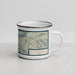 Right View Custom Orofino Idaho Map Enamel Mug in Woodblock