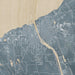 Oswego New York Map Print in Afternoon Style Zoomed In Close Up Showing Details