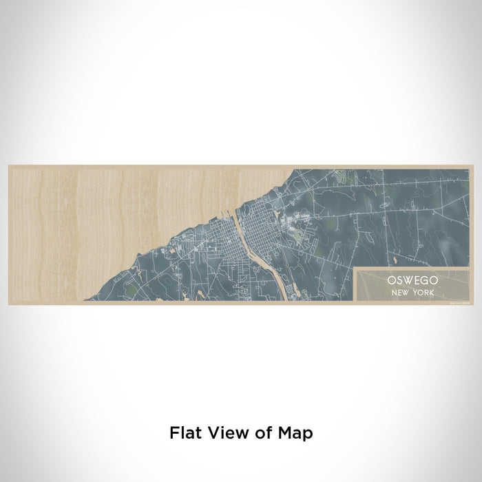 Flat View of Map Custom Oswego New York Map Enamel Mug in Afternoon