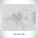 Rendered View of Oswego New York Map Engraving on 20oz Stainless Steel Insulated Bottle with Bamboo Top