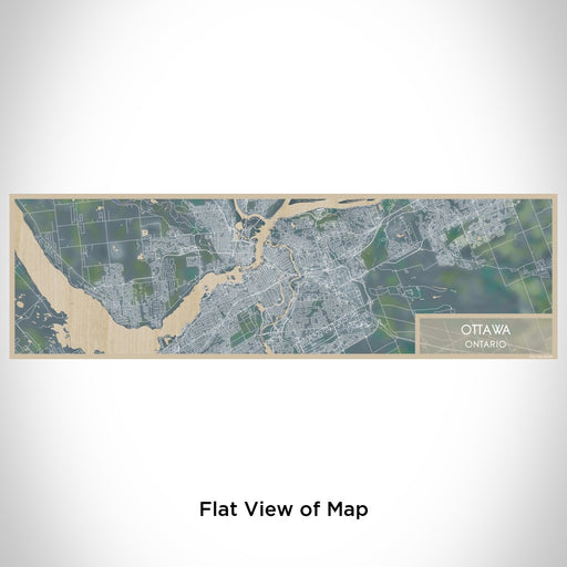Flat View of Map Custom Ottawa Ontario Map Enamel Mug in Afternoon