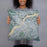 Person holding 18x18 Custom Ottawa Ontario Map Throw Pillow in Afternoon