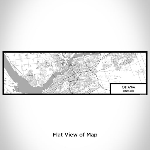 Flat View of Map Custom Ottawa Ontario Map Enamel Mug in Classic