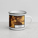 Right View Custom Ottawa Ontario Map Enamel Mug in Ember