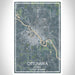 Ottumwa Iowa Map Print Portrait Orientation in Afternoon Style With Shaded Background