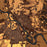 Ottumwa Iowa Map Print in Ember Style Zoomed In Close Up Showing Details