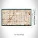 Rendered View of Overland Park Kansas Map on 17oz Stainless Steel Insulated Bottle with printed woodblock style map