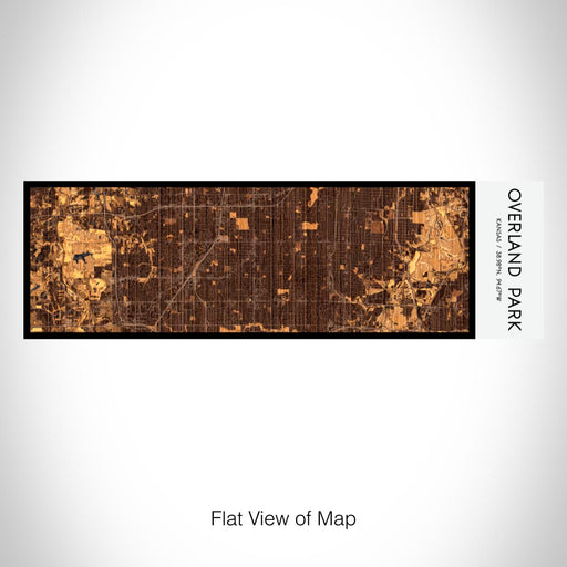 Rendered View of Overland Park Kansas Map on 10oz Stainless Steel Insulated Cup in Ember with Sliding Lid