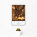 12x18 Owensboro Kentucky Map Print Portrait Orientation in Ember Style With Small Cactus Plant in White Planter
