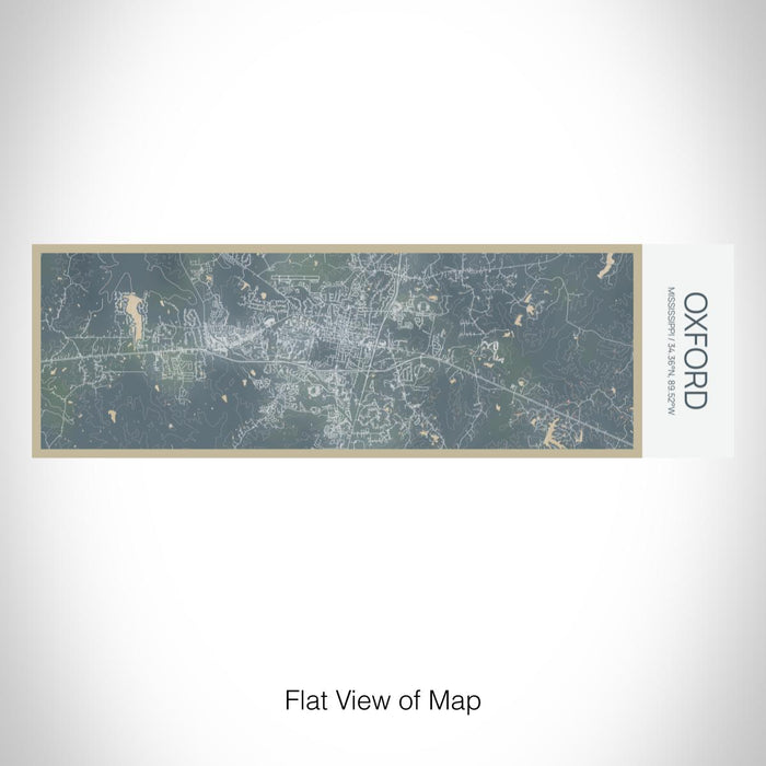 Rendered View of Oxford Mississippi Map on 10oz Stainless Steel Insulated Cup in Afternoon with Sliding Lid