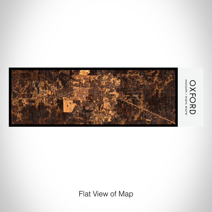 Rendered View of Oxford Mississippi Map on 10oz Stainless Steel Insulated Cup in Ember with Sliding Lid