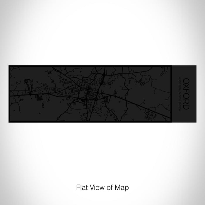 Rendered View of Oxford Mississippi Map on 10oz Stainless Steel Insulated Cup in Matte Black with Sliding Lid