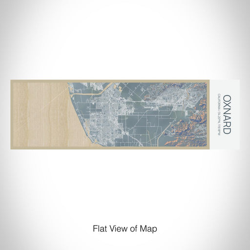Rendered View of Oxnard California Map on 10oz Stainless Steel Insulated Cup in Afternoon with Sliding Lid