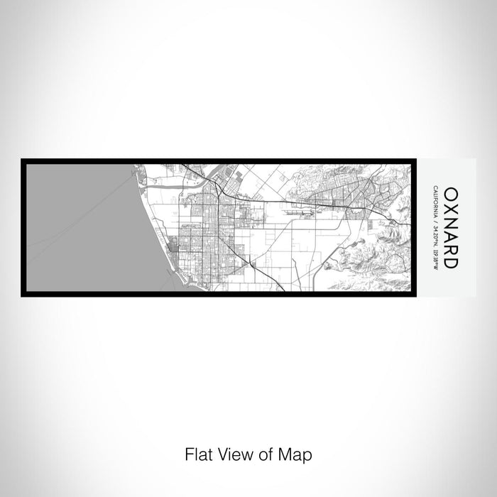 Rendered View of Oxnard California Map on 10oz Stainless Steel Insulated Cup in Classic with Sliding Lid