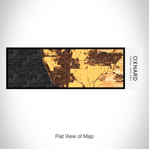 Rendered View of Oxnard California Map on 10oz Stainless Steel Insulated Cup in Ember with Sliding Lid
