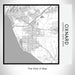 Rendered View of Oxnard California Map on 17oz Stainless Steel Insulated Tumbler in Classic Map Style
