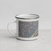 Left View Custom Paden City West Virginia Map Enamel Mug in Afternoon