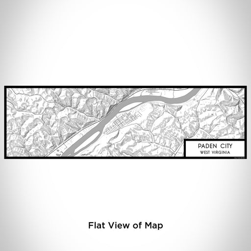 Flat View of Map Custom Paden City West Virginia Map Enamel Mug in Classic