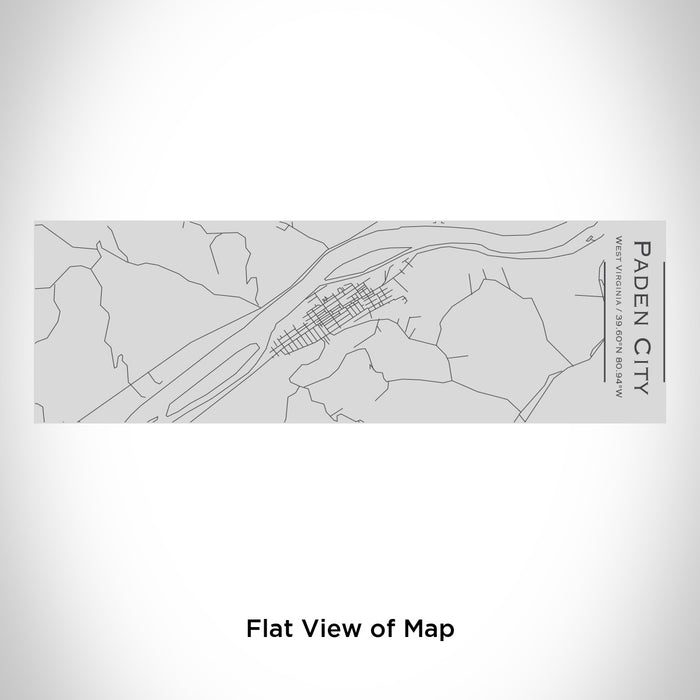 Rendered View of Paden City West Virginia Map Engraving on 10oz Stainless Steel Insulated Cup with Sipping Lid