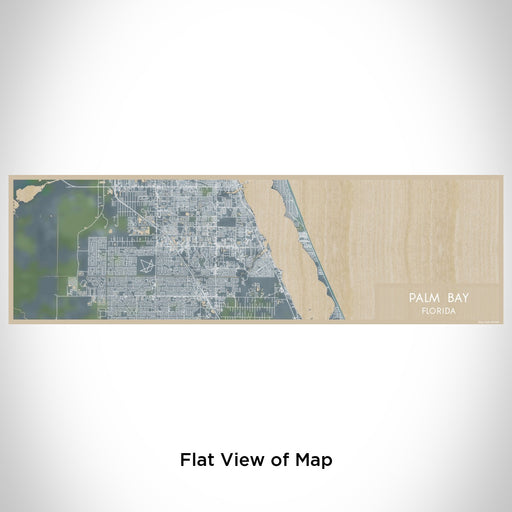 Flat View of Map Custom Palm Bay Florida Map Enamel Mug in Afternoon