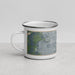 Left View Custom Palm Bay Florida Map Enamel Mug in Afternoon