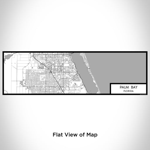 Flat View of Map Custom Palm Bay Florida Map Enamel Mug in Classic