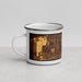 Left View Custom Palm Bay Florida Map Enamel Mug in Ember