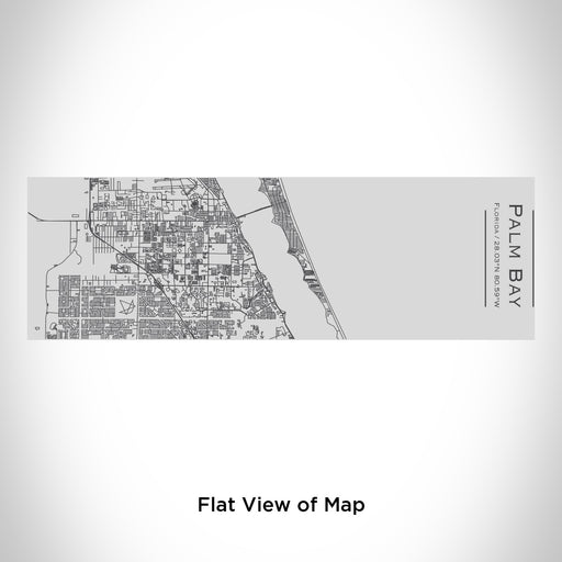 Rendered View of Palm Bay Florida Map Engraving on 10oz Stainless Steel Insulated Cup with Sipping Lid