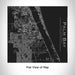 Rendered View of Palm Bay Florida Map Engraving on 17oz Stainless Steel Insulated Tumbler in Black