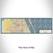 Flat View of Map Custom Palm Bay Florida Map Enamel Mug in Woodblock