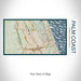Rendered View of Palm Coast Florida Map on 17oz Stainless Steel Insulated Bottle with printed woodblock style map