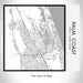 Rendered View of Palm Coast Florida Map on 17oz Stainless Steel Insulated Tumbler in Classic Map Style