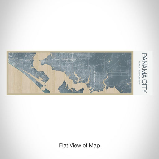 Rendered View of Panama City Florida Map on 10oz Stainless Steel Insulated Cup in Afternoon with Sliding Lid