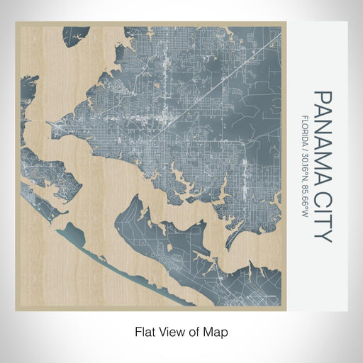 Rendered View of Panama City Florida Map on 17oz Stainless Steel Insulated Tumbler in Afternoon Map Style