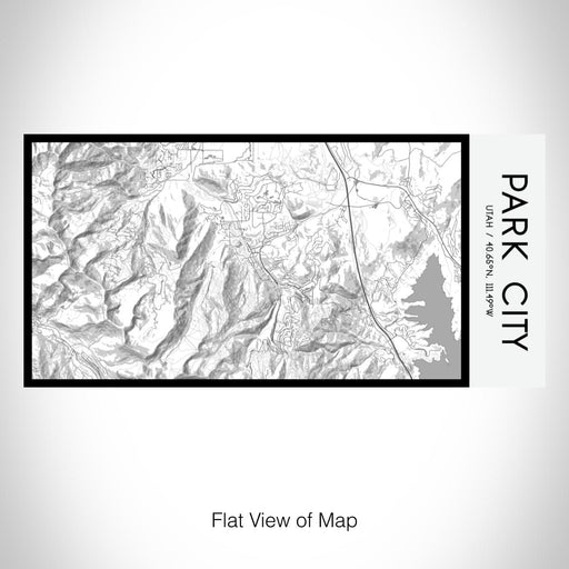 Rendered View of Park City Utah Map on 17oz Stainless Steel Insulated Bottle with printed classic style map