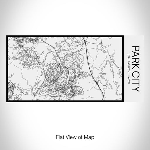 Rendered View of Park City Utah Map on 17oz Stainless Steel Insulated Cola Bottle in Stainless in Matte White