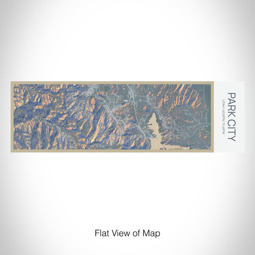 Rendered View of Park City Utah Map on 10oz Stainless Steel Insulated Cup in Afternoon with Sliding Lid