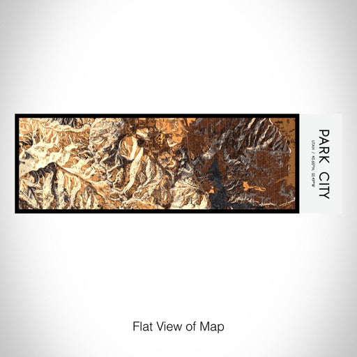 Rendered View of Park City Utah Map on 10oz Stainless Steel Insulated Cup in Ember with Sliding Lid