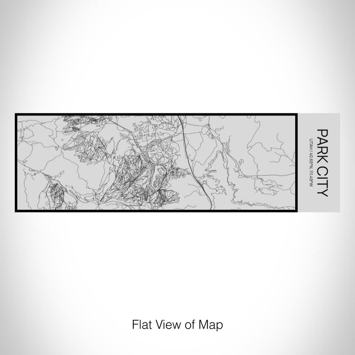 Rendered View of Park City Utah Map on 10oz Stainless Steel Insulated Cup with Sipping Lid