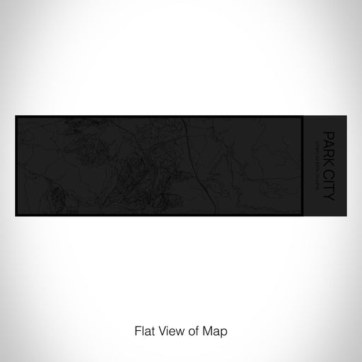 Rendered View of Park City Utah Map on 10oz Stainless Steel Insulated Cup in Matte Black with Sliding Lid