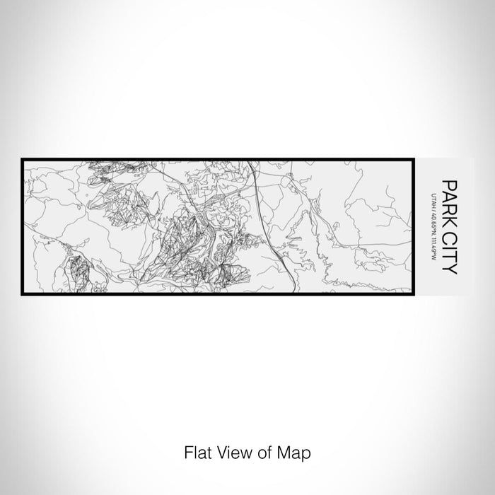 Rendered View of Park City Utah Map on 10oz Stainless Steel Insulated Cup in Matte White with Sliding Lid