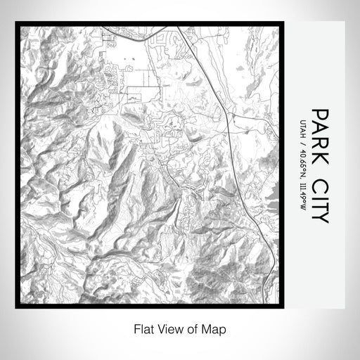 Rendered View of Park City Utah Map on 17oz Stainless Steel Insulated Tumbler in Classic Map Style