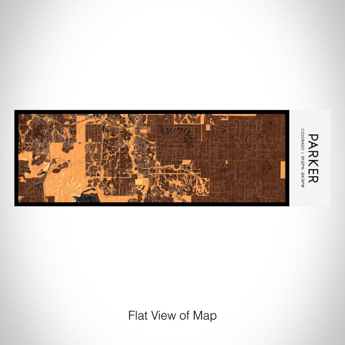 Rendered View of Parker Colorado Map on 10oz Stainless Steel Insulated Cup in Ember with Sliding Lid