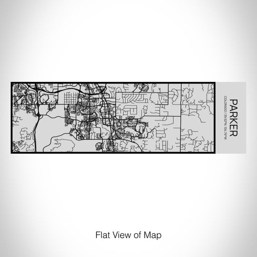 Rendered View of Parker Colorado Map on 10oz Stainless Steel Insulated Cup with Sipping Lid