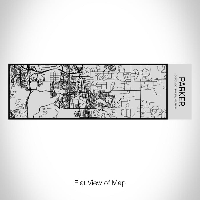 Rendered View of Parker Colorado Map on 10oz Stainless Steel Insulated Cup with Sipping Lid