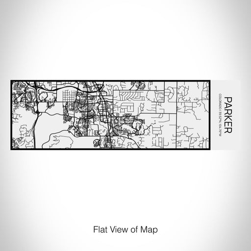 Rendered View of Parker Colorado Map on 10oz Stainless Steel Insulated Cup in Matte White with Sliding Lid