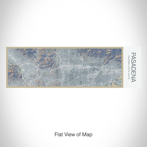 Rendered View of Pasadena California Map on 10oz Stainless Steel Insulated Cup in Afternoon with Sliding Lid