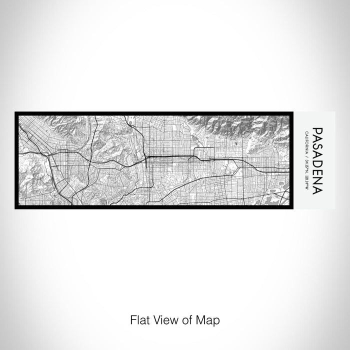 Rendered View of Pasadena California Map on 10oz Stainless Steel Insulated Cup in Classic with Sliding Lid
